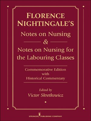 cover image of Florence Nightingale's Notes on Nursing and Notes on Nursing for the Labouring Classes